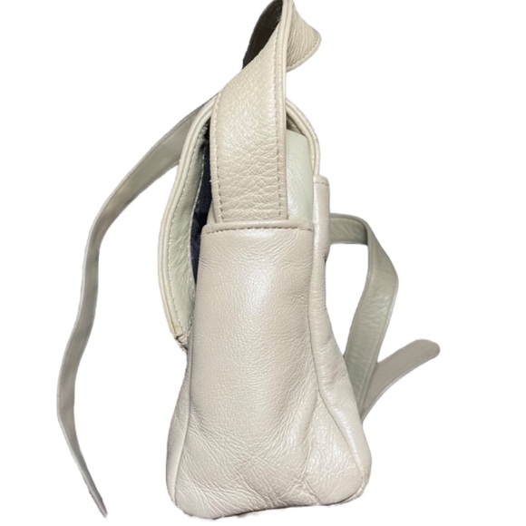 Stone Mountain Vintage Tan Leather Crossbody Shoulder Bag Adjustable Strap Zip - Picture 5 of 7